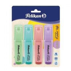 RESALTADOR PELIKAN PASTEL X 4U.