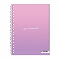 CUADERNO MOOVING 16/21 RAYADO PASTEL