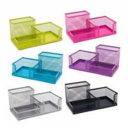 ORGANIZADOR P/ESCRITORIO VALUES METAL 3 CAV ALTO V/COLORES