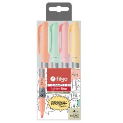 RESALTADOR FILGO LIGHTER FINE PASTEL X4