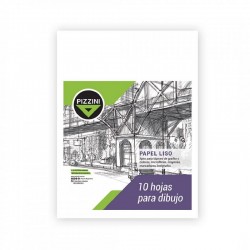 PAPEL P/DIBUJO PIZZINI A4 150GRS 10HOJAS