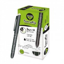 BOLIGRAFO BORRABLE PIZZINI BORRAMIO NEGRO