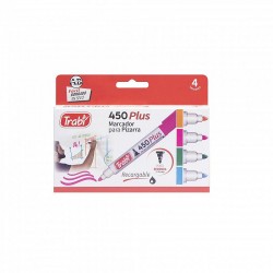 MARCADOR P/PIZARRA TRABI X4 FANTASIA