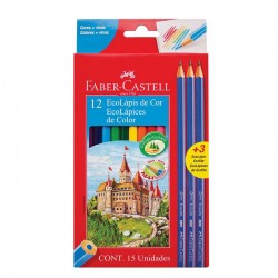 LAPICES COLOR X12 + 3 GRAFITOS | FABER CASTELL