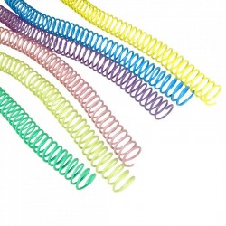 ESPIRAL P/ENCUADERNACION RENZ OFICIO 17MM V/COLORES